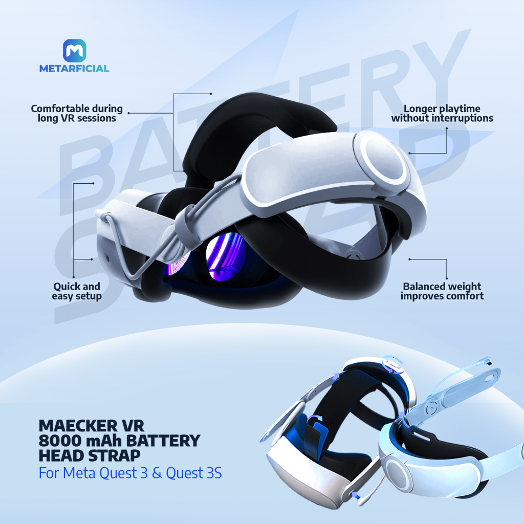 Maecker VR Battery Head Strap