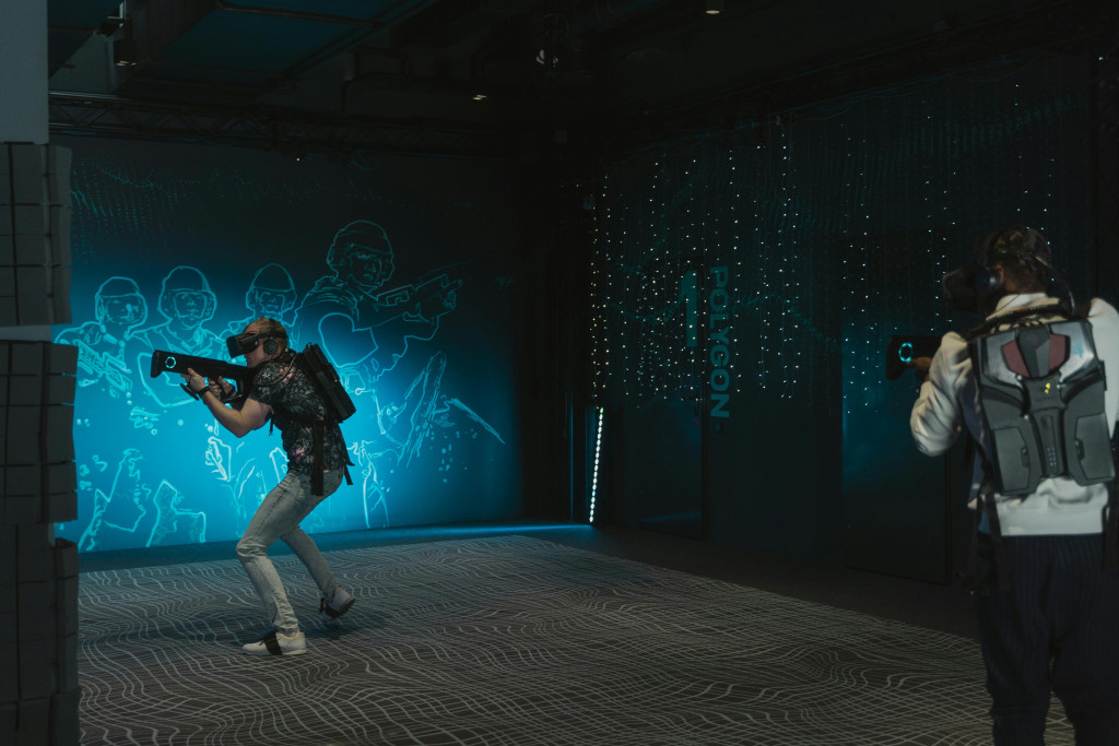 Players Using VR Haptic Suits
